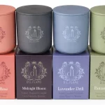 D.L Flame Pastel Ceramic Luxury Scented Candles with Gif box and matching lids by That Candle Company